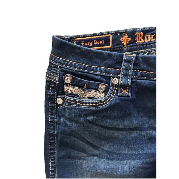 Rock Revival Women’s Dark Wash Bootcut Easy Boot Betty Jeans 28 (32x29) - Picture 5 of 11